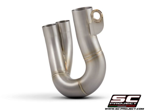 SC Project Electronic Catalytic Remover for Ducati Hypermotard 950/ SP (2019-2021) De-cat link pipe compatible with original, S1, SC1-M, S1-Carbon, SC1-R, CR-T M2 Mufflers (mufflers not included)