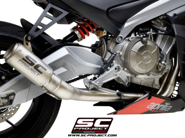 SC Project Full Exhaust System for Aprila RS660 (2020 Onwards) Exhuast Full Titanium exhaust system 2-1, with titanium CR-T Muffler