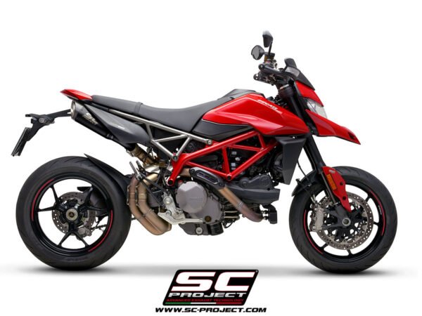 SC Project Performance Exhaust for Ducati Hypermotard 950/ SP (2019-2021) Pair of S1 Titanium Exhaust, Matt Black
