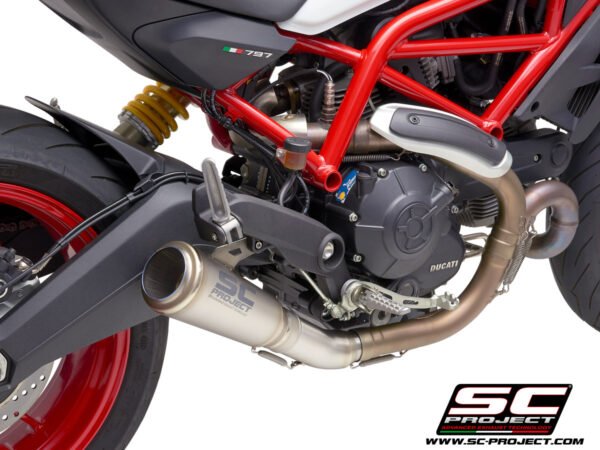 SC Project Performance Exhaust for Ducati Monster 797 (2017-2020) S1-GP Muffler, titanium