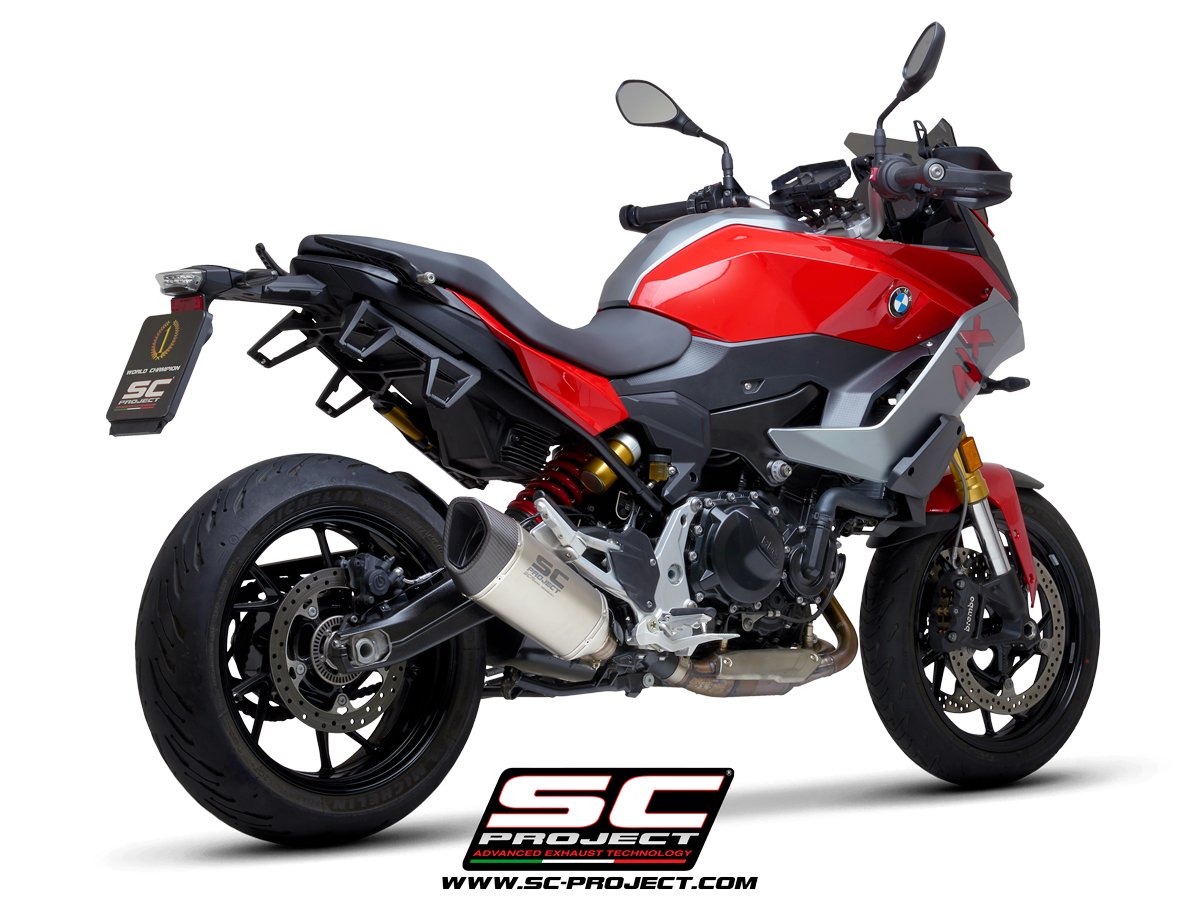 SC Project Performance Exhaust for BMW F 900 XR (2020-2025) SC1-R Muffler, Titanium, with carbon fiber end cap - Image 3