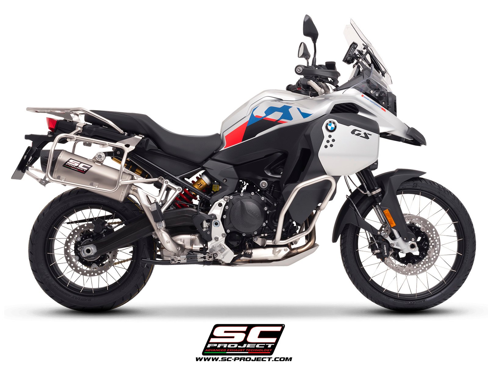 SC Project Performance Exhaust for BMW F900 GS Adventure X-Plorer II GT Titanium Exhaust