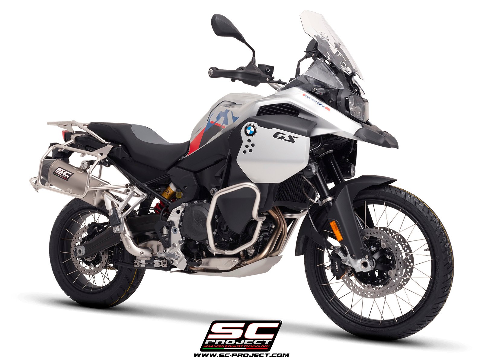 SC Project Performance Exhaust for BMW F900 GS Adventure X-Plorer II GT Titanium Exhaust - Image 3