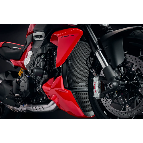 PRN015536-015554-016067-016116 | DUCATI | Diavel V4 | 2023 - 2025 | Evotech | Radiator and Oil Cooler Guard Set - Image 4