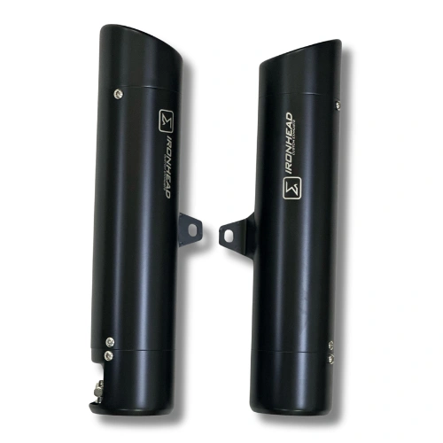 BLK-23382 | Royal Enfield | Continental GT 650 | Ixil | Classic Ironhead -2 Exhaust - BLACK