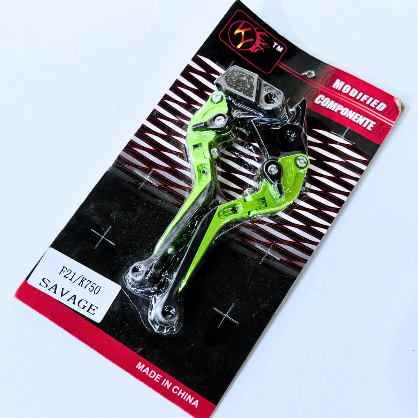 BLK-20520 | Kawasaki | Z 900 | Savage | Adjustable Folding Levers - GREEN
