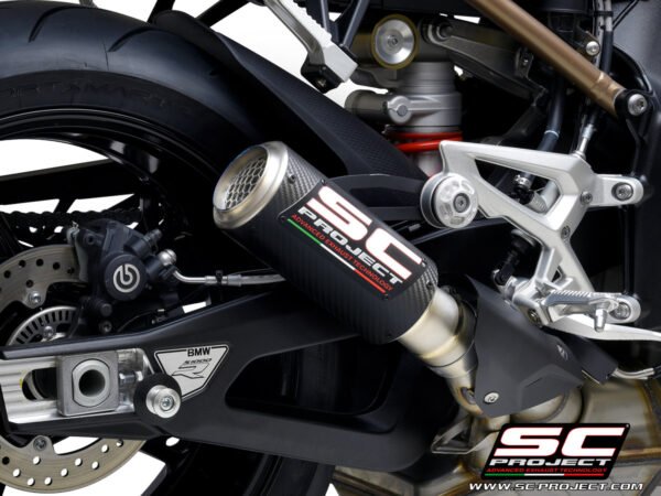 SC Project Performance Exhaust for S1000R (2021-2024) Exhaust CR-T Muffler, Carbon fiber, with Titanium mesh on exit