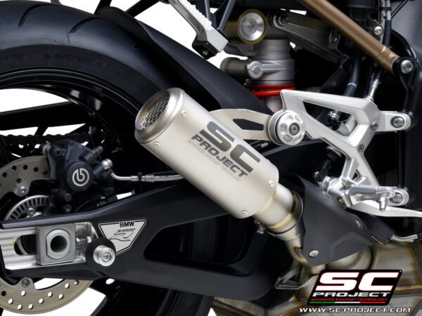 SC Project Performance Exhaust for S1000R (2021-2024) Exhaust CR-T Muffler, Titanium, with Titanium mesh on exit muffler