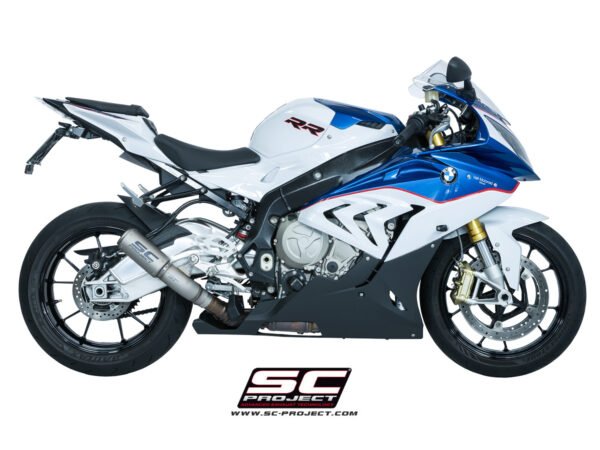 SC Project Performance Exhaust for S 1000RR (2015-2016) Exhaust CR-T Muffler, Titanium, with Titanium mesh on exit pipe