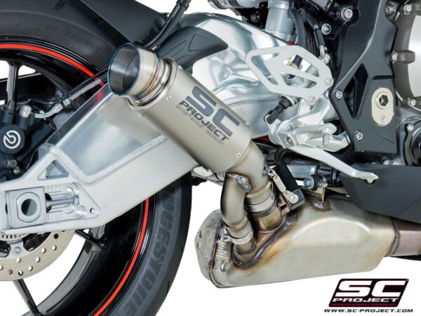 SC Project Performance Exhaust for S 1000RR (2017-2018) Exhaust GP70-R Muffler, titanium, with titanium end cap