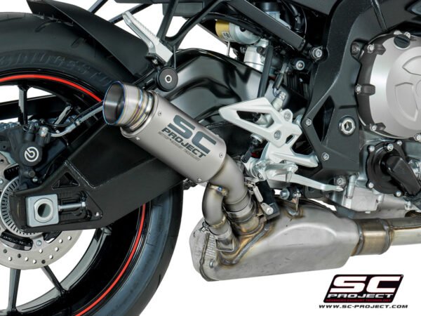 SC Project Performance Exhaust for S 1000R (2017-2020) Exhaust GP70-R Muffler, titanium, with titanium end cap