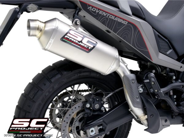 SC Project Performance Exhaust for Moto Morini X-Cape Rally Raid Titanium Exhaust High Mount