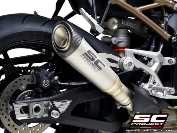 SC Project Performance Exhaust for S1000R (2021-2024) Exhaust S1 Muffler, Titanium, with Carbon fiber end cap