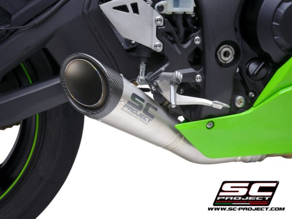 SC Project S1 Exhaust for Kawasaki ZX-10R/ RR (2021-2024), Titanium, with de-cat link pipe