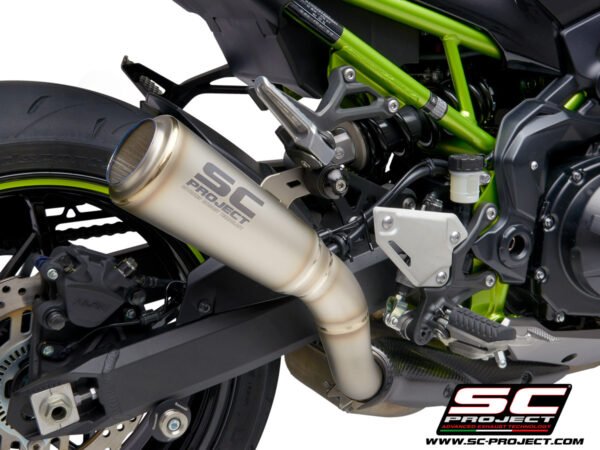 SC Project Performance Exhaust for Kawasaki Z900 BS4 (2020) S1-GP Muffler, Titanium (Carbon Protection INCLUDED)
