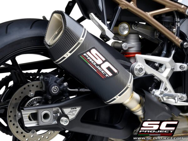 SC Project Performance Exhaust for S1000R (2021-2024) Exhaust SC1-R Muffler, Carbon fiber, with Carbon fiber end cap