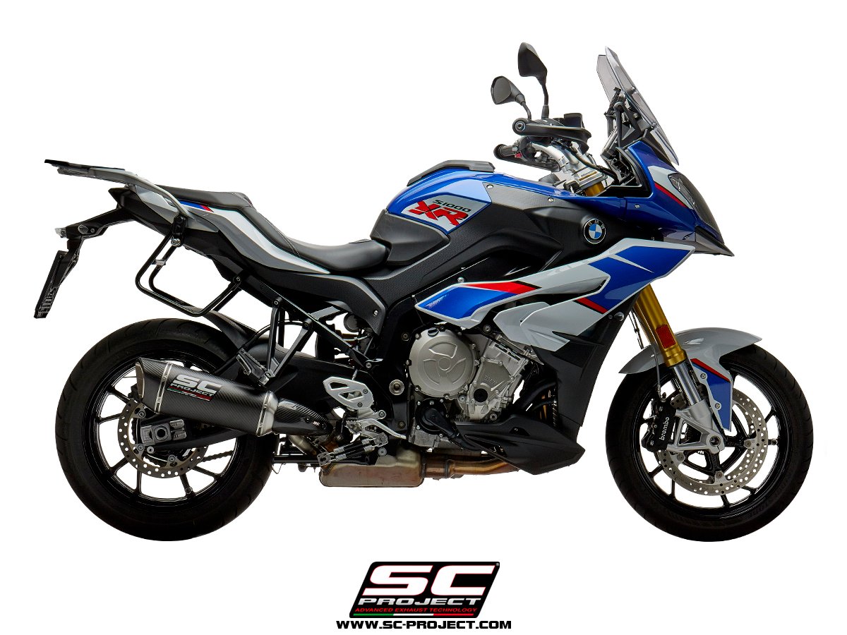 SC Project Performance Exhaust for S 1000XR (2017-2019) Exhaust SC1-R Muffler, low position, Carbon fiber, with Carbon fiber end cap - Image 2