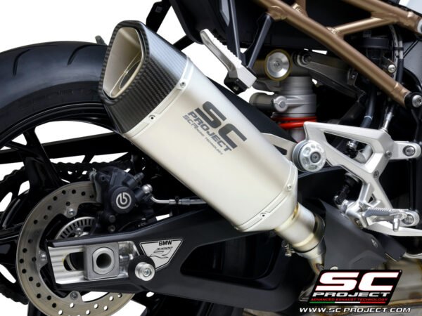 SC Project Performance Exhaust for S1000R (2021-2024) Exhaust SC1-R Muffler, Titanium, with Carbon fiber end cap