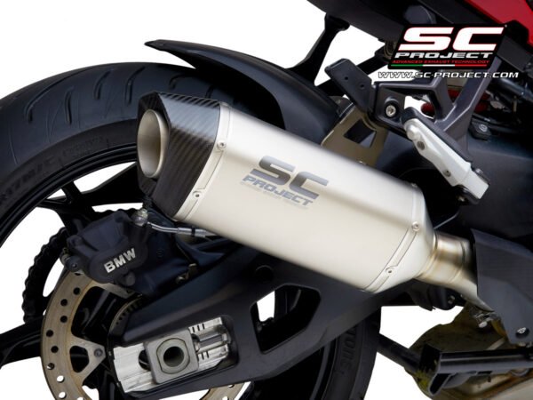 SC Project Performance Exhaust for S 1000XR (2020-2023) Exhaust SC1-S Muffler, titanium, with carbon fiber end cap
