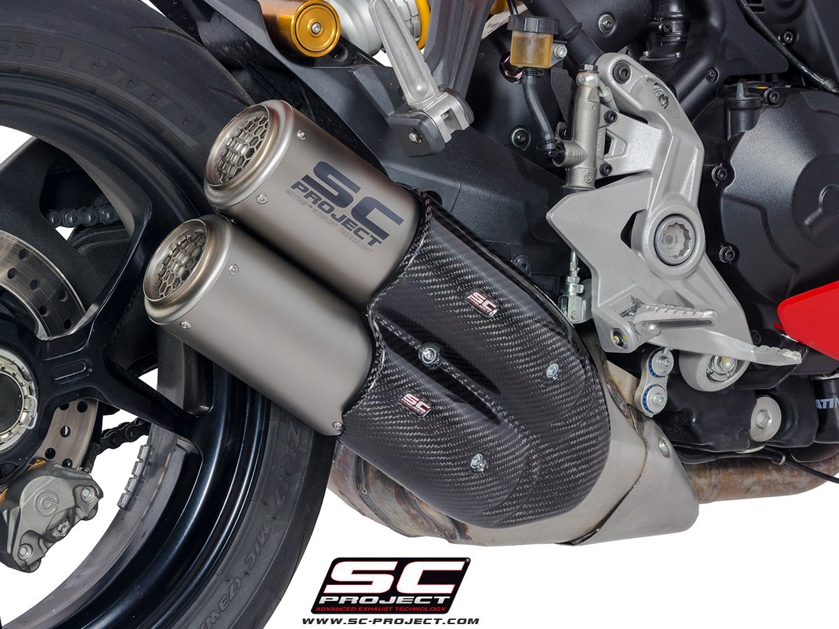 SC Project Performance Exhaust for Ducati SuperSport 939 (2017-2020) Twin CR-T double overlapping Exhaust, Titanium