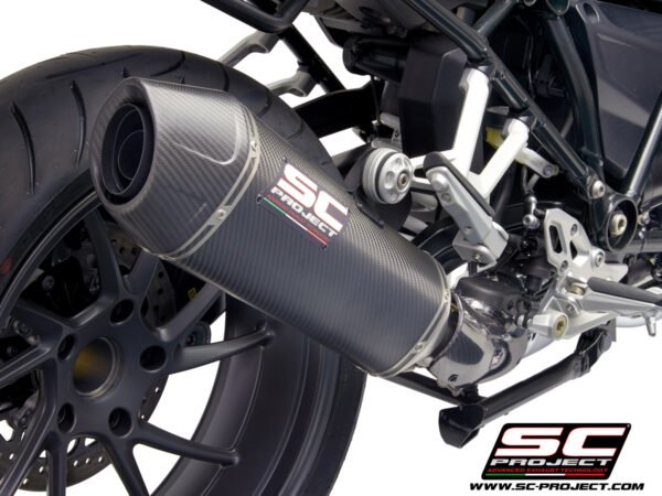 SC Project Performance Exhaust for R 1250 R/ RS (BS4) Exhaust X-Plorer II Muffler, Carbon, with Carbon fiber end cap