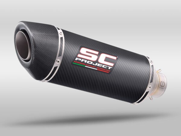 SC Project Performance Exhaust for Triumph Tiger 900 Oval Muffler, Carbon fiber, with Carbon fiber end cap