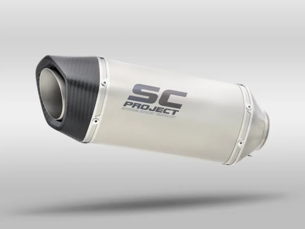 SC Project Performance Exhaust for S 1000RR (2019-2020) BS4 Exhaust SC1-S Muffler, Titanium, with Carbon fiber end cap
