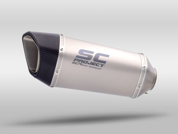 SC Project Performance Exhaust for S 1000RR (2019-2020) BS4 Exhaust SC1-R Muffler, Titanium, with Carbon fiber end cap