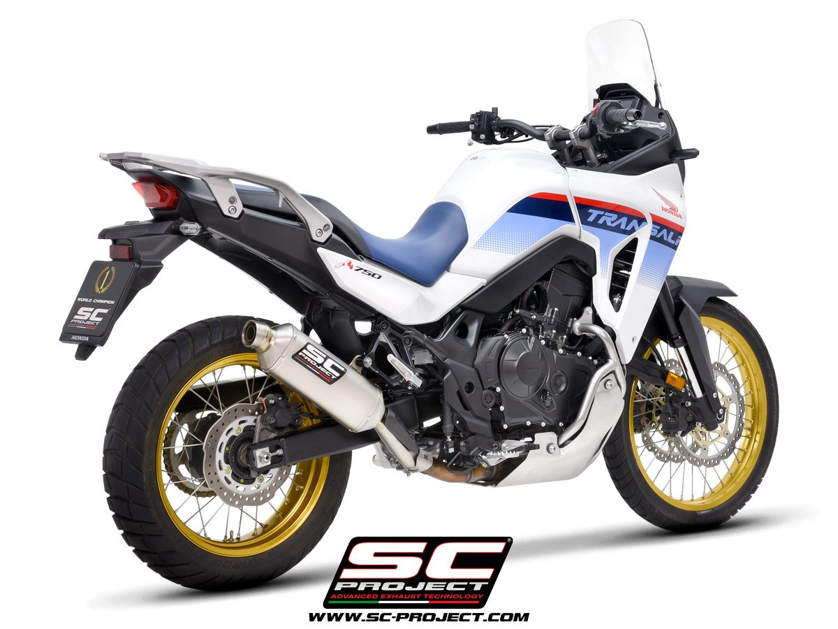 SC Project Performance Exhaust for Honda Transalp 750 Rally Raid Titanium Exhaust - Image 3