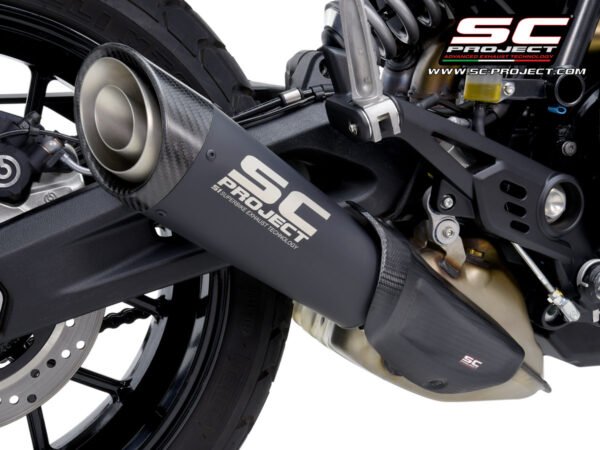 SC Project Performance Exhaust for Ducati Scrambler 800 (2023-2024) S1 Titanium Exhaust Matt Black