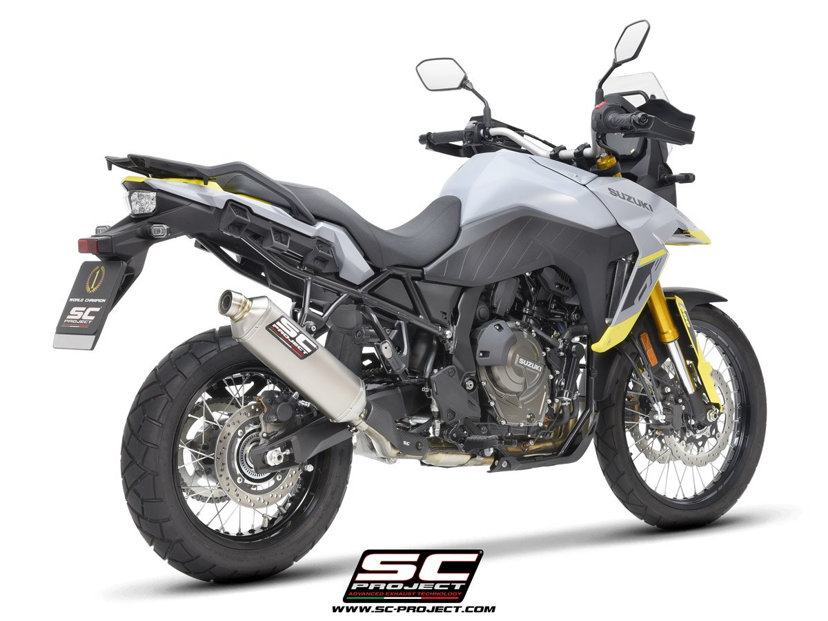 SC Project Performance Exhaust for Suzuki V Strom 800DE / 800SE Rally Raid titanium exhaust - Image 3