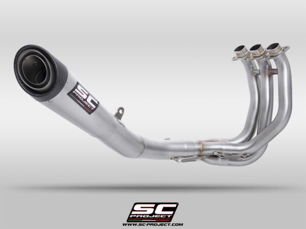 SC Project Full Exhaust System for Triumph Street Triple 765 (2023-2024) 3-1 Stainless steel full exhaust system, with S1 stainless steel exhaust