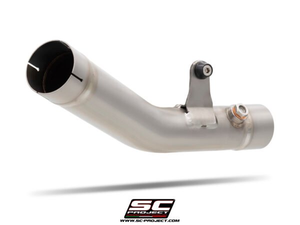 SC Project Performance Exhaust for Kawasaki ZX-6R (2019-2024) Central link pipe, titanium, compatible with S1, SC1-R, SC1-M, CR-T and GP70-R mufflers (Muffler not included)