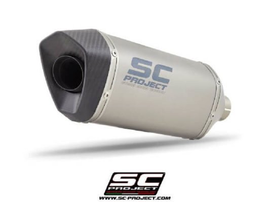 SC Project Full Exhaust System for Honda CBR650R (2019 - 2020) Full Exhaust System 4-1, with SC1-M Muffler, titanium, with carbon fiber end cap