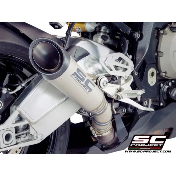 SC Project Performance Exhaust for S 1000RR (2015-2016) Exhaust S1 Muffler, Titanium, with Carbon fiber end cap
