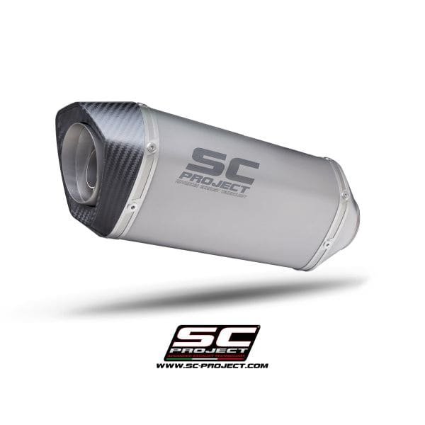 SC Project Performance Exhaust for Yamaha R1 (2015-2021) SC1-M Muffler, Titanium, with Carbon fiber end cap