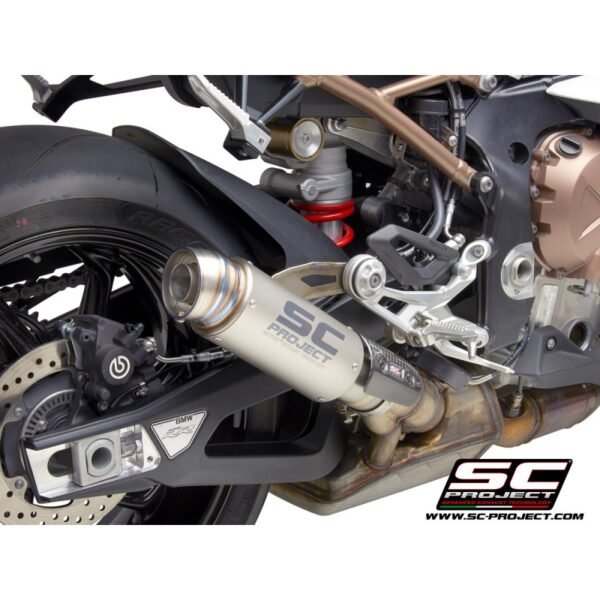SC Project Performance Exhaust for S 1000RR (2019-2020) BS4 Exhaust GP70-R Muffler, Titanium, with Titanium end cap