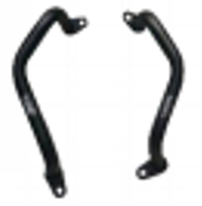 Black Stainless Steel Crash Bar Lower Parts for HONDA CB400X(2021- )