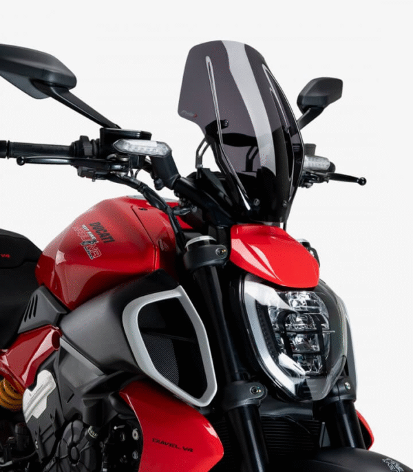 Puig New Generation Adjustable Windshield For Ducati Diavel V4 (24-25)