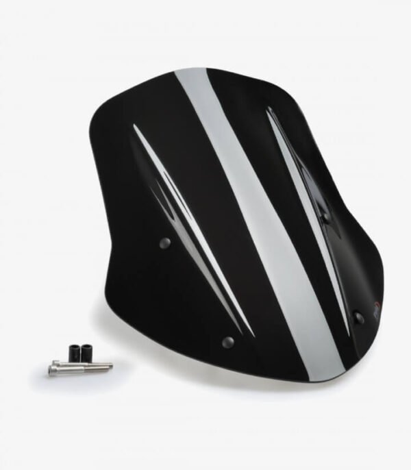 Puig New Generation Touring Adjustable Black Windshield For Ducati Diavel 1260 (2019 - 2023)