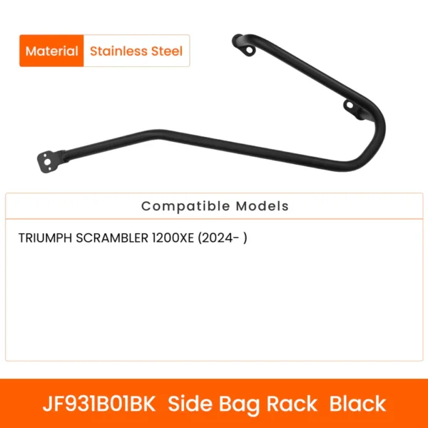 Side bag rack Black for TRIUMPH SCRAMBLER 1200XE(2024-)