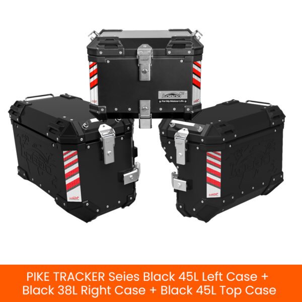 Loboo PIKE TRACKER Series Aluminum Alloy Three Cases Set 45L+38L+45L