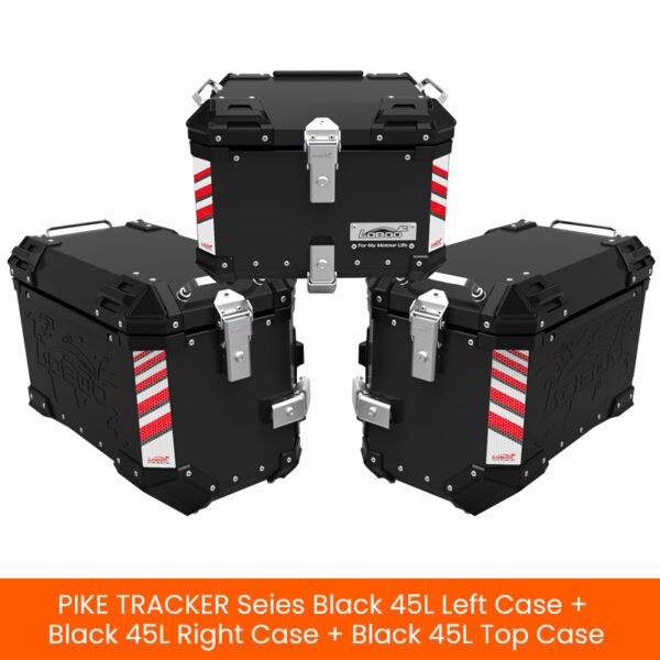 Loboo PIKE TRACKER Series Aluminum Alloy Three Cases Set 45L+45L+45L