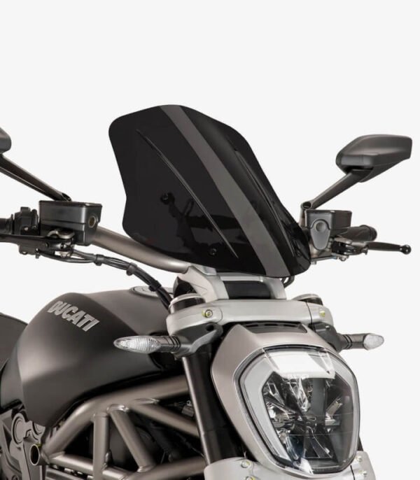 Puig New Generation Touring Adjustable Windshield For Ducati Diavel S (2016 - 2024)